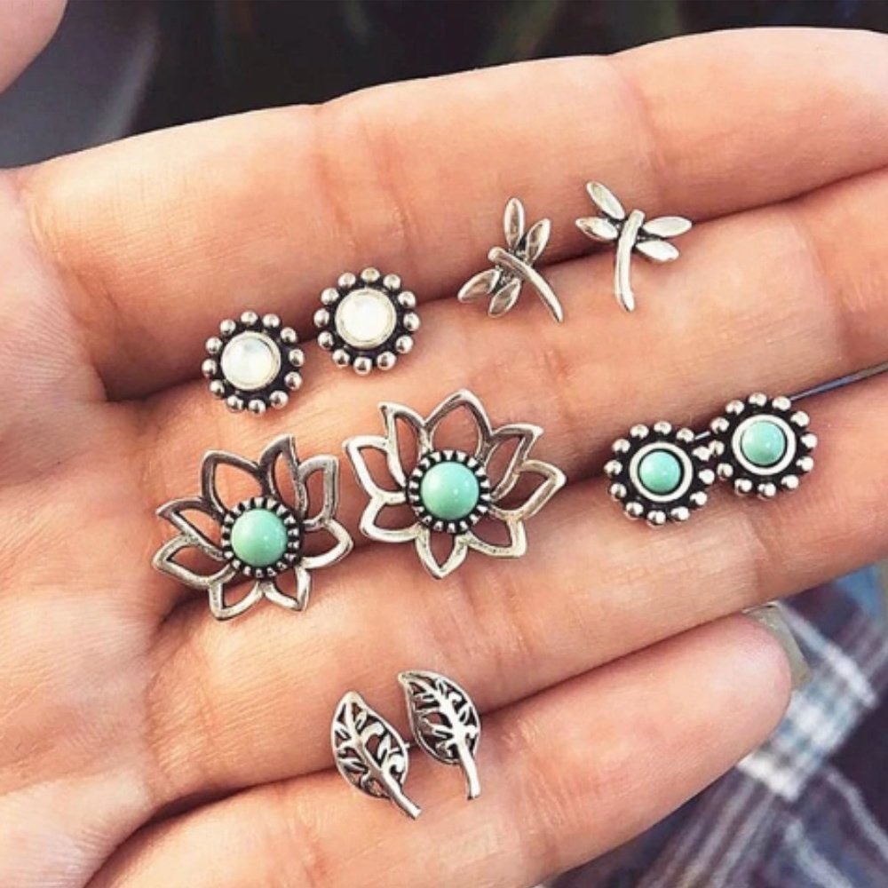 Boho Stud Fashion Earring Set!